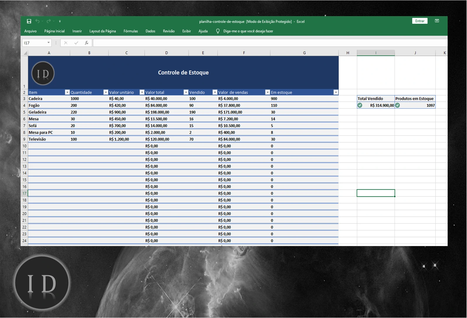 Planilha Excel GRÁTIS de Controle de Estoque [Baixe AGORA]